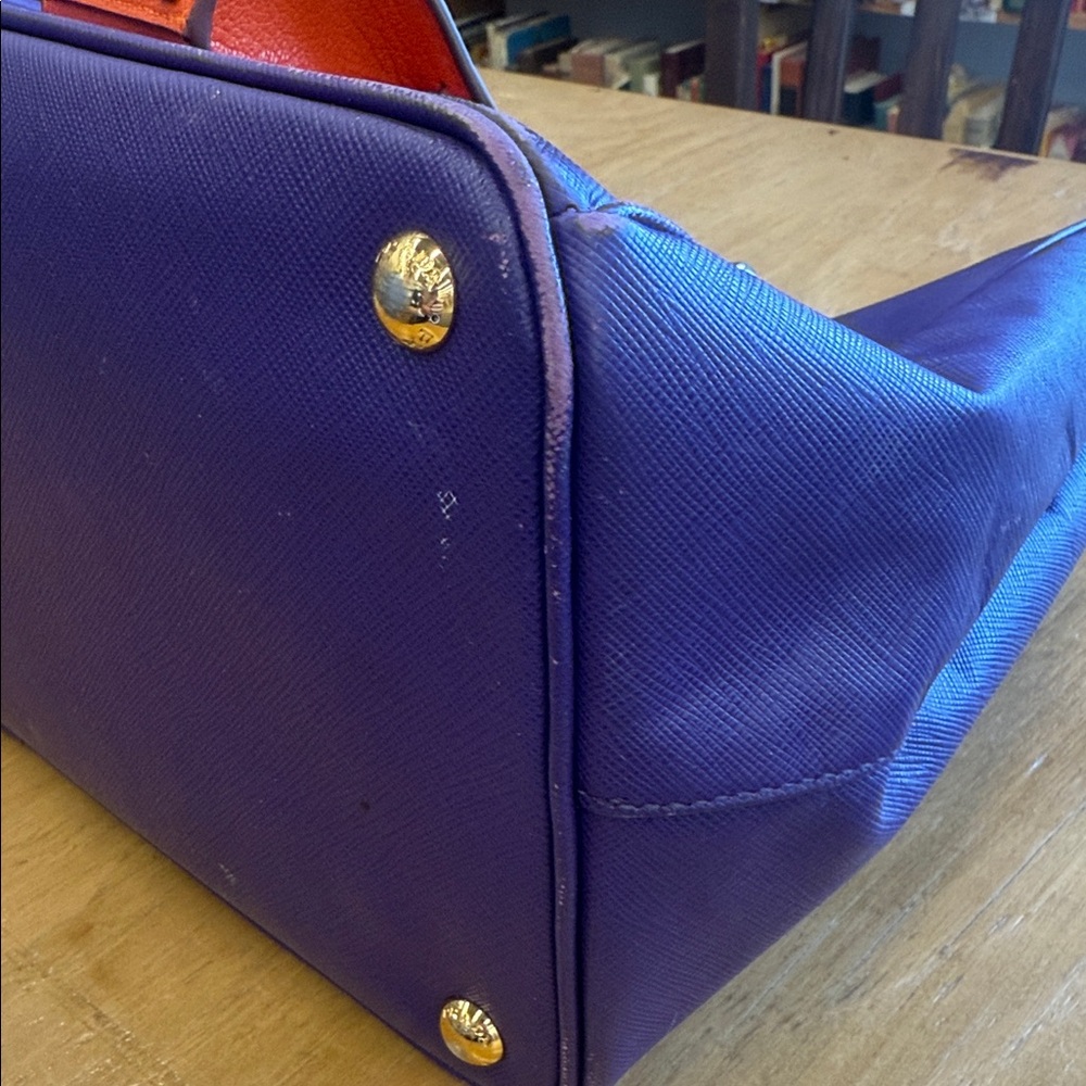 Prada Purple Tote with Rainbow Design - Picture 13 of 13